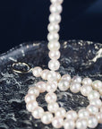 8-9mm No-Core Aurora White Freshwater Pearl Necklace