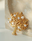 Antique Money Tree Pearl Brooch - floysun