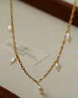 Baroque Pearl Multi-Charm Chain Necklace