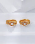 Braided Pearl Earrings - ORE Jewelry
