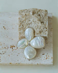 Elegant Temperament Natural White Mother - of - pearl Lilac Brooch - floysun