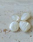 Elegant Temperament Natural White Mother - of - pearl Lilac Brooch - floysun