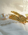Landscape Lava Series Large Baroque Pearl Brooch - floysun