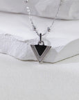 Triangle Classic Black Onyx Pendant - ORE Jewelry