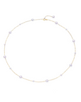 6-6.5mm 18K Gold Round Natural Freshwater Pearl Necklace