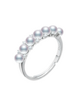 4-4.5mm Natural Freshwater Pearl Beaded Ring
