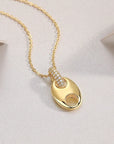 Anchor Moissanite Pendant Necklace