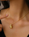 Anchor Moissanite Pendant Necklace