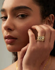 Classic Moissanite Stacking Ring Bundle Set