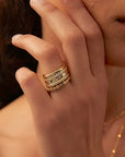 Classic Moissanite Stacking Ring Bundle Set
