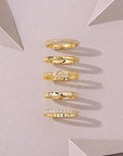 Classic Moissanite Stacking Ring Bundle Set