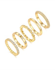 Classic Moissanite Stacking Ring Bundle Set