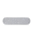 Classic Moissanite Tennis Hair Clip White Gold Silver