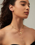 Cross Moissanite Chain Necklace Bundle