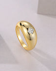 Dome Moissanite Statement Ring