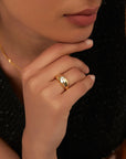 Dome Moissanite Statement Ring