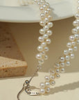 Hand-woven Freshwater Pearl Necklace - 5