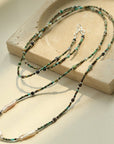 Long Turquoise Baroque Pearl Beaded Necklace -1