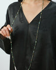 Long Turquoise Baroque Pearl Beaded Necklace -5