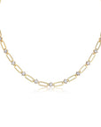 Moissanite Paper Clip Chain Necklace