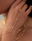 Moissanite Station Ring Bracelet