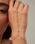 Moissanite Station Ring Bracelet