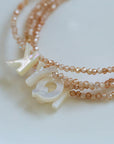Multicolored Zircon Beaded Letter Name Bracelet-10