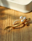 Bow Freshwater Pearl Brooches