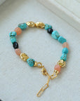 Summer Vacation Vibes Turquoise Beaded Bracelet