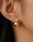 Orb Moissanite Stud Earrings