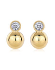 Orb Moissanite Stud Earrings