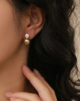 Orb Moissanite Stud Earrings