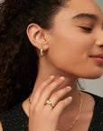 Rope Moissanite Statement Ring