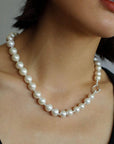 Round Baroque Pearl Beaded Necklace-6