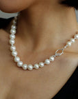 Round Baroque Pearl Beaded Necklace-7 