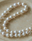 Round Baroque Pearl Beaded Necklace
