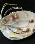 Sea's Embrace Series Baroque Pearl Pendant Necklace -7