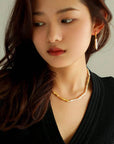 Simple Long Baroque Toothpick Pearl Earrings - 10