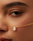 Tear of Joy Moissanite Pendant Necklace