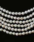 Wrinkled Baroque pearl Beaded Necklace - 4