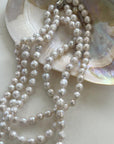 Wrinkled Baroque pearl Beaded Necklace - 7