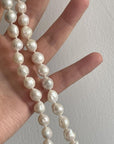 Wrinkled Baroque pearl Beaded Necklace - 9