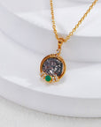 Ancient Coin Pearl Necklace - ORE Jewelry