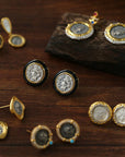 Ancient Coin Series Athena Goddess Coin Earrings Collection