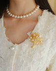 Antique Money Tree Pearl Brooch - floysun