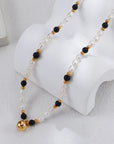 Black Onyx & Pearl Beaded Necklace - ORE Jewelry