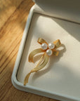 Bow Freshwater Pearl Brooches - floysun