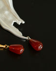 Brushstroke Red Agate Brooch - floysun