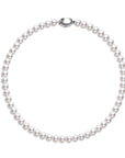 8-9mm No-Core Aurora White Freshwater Pearl Necklace