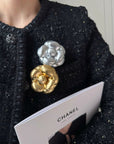 Chanel - Inspired Camellia Two - Way Brooch & Hair Clip - floysun